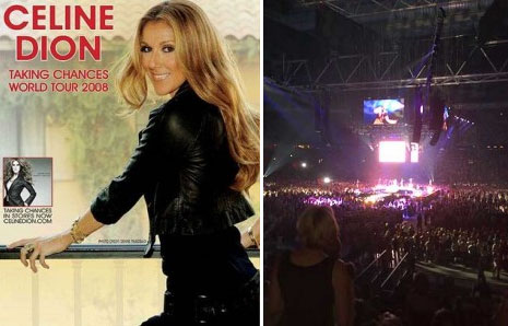 Celine Dion in the Amsterdam ArenA
