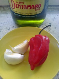 spaghetti with garlic oil and chilli ingredients 225x300 Latin Dreams