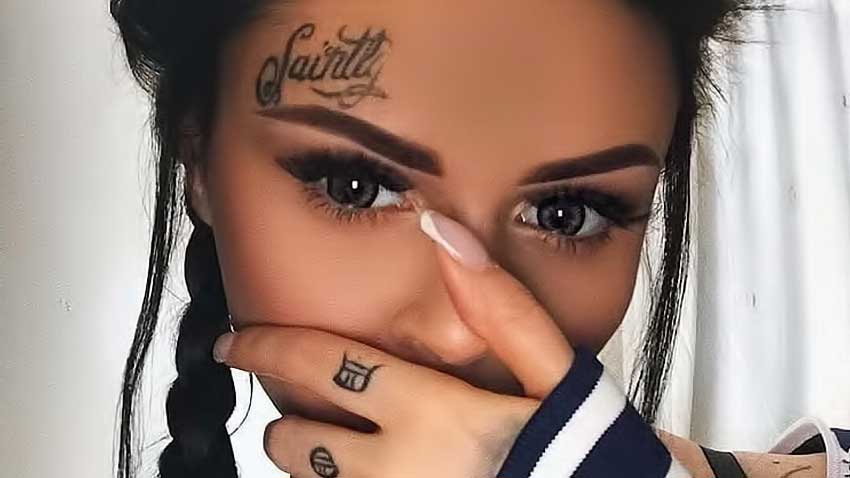 Women Get Tattoos On Their Forehead