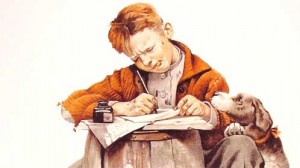 writer by Norman Rockwell 300x168 Self Publishing Flooding