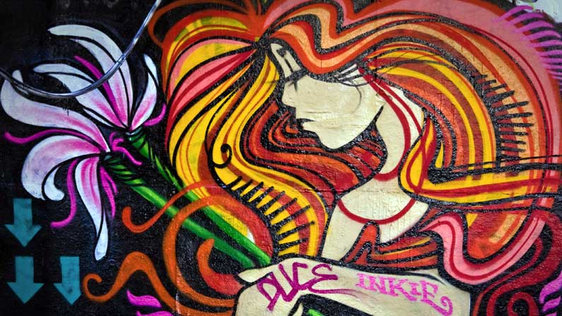 Graffiti-Flower-Girl-by-Garry-Knight